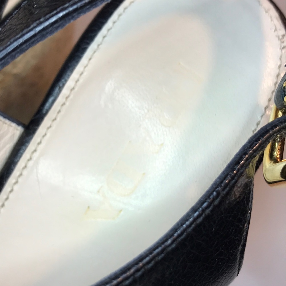 PRADA, Black Strappy, Wedges, Size 36.5 Euro - Picture 2 of 8